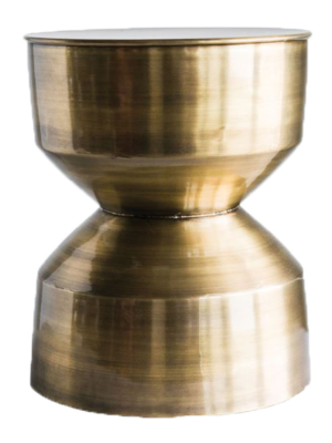 Brushed Gold End Table