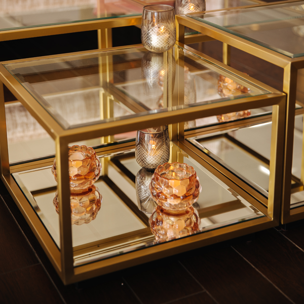 Glam Mirrored Coffee Table - Image 2