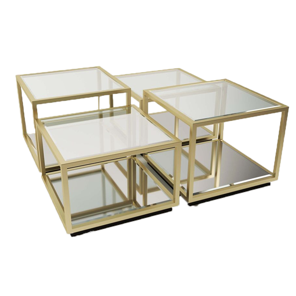 Glam Mirrored Coffee Table