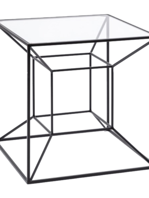 Metal Mirage End Table
