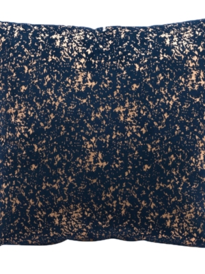 Navy Foil Pillow