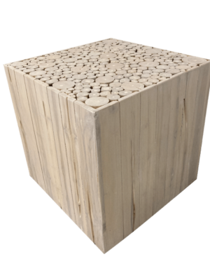 Aspen Whitewashed End Table