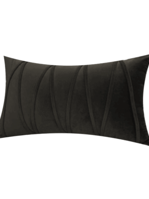 Black Ziggy Lumbar Pillow
