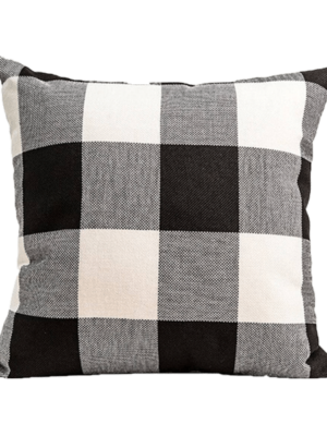 Buffalo Check Pillow - Black