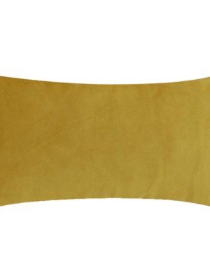 Mustard Velvet Lumbar Pillow