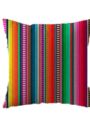 Serape Striped Pillow