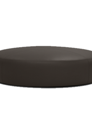 Huey Black Ottoman
