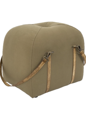 Olive Suitcase Ottoman