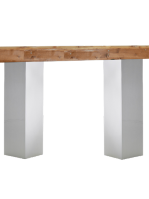 White Pedestal Community Table