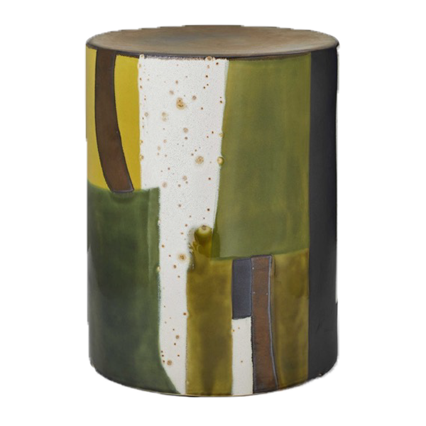 Fern Painted End Table