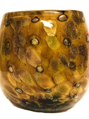 Amber Bubble Votive