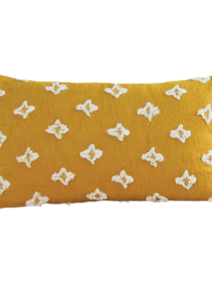 Mustard Boho Lumbar Pillow