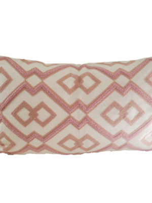 Pink & Orange Boucle Lumbar Pillow