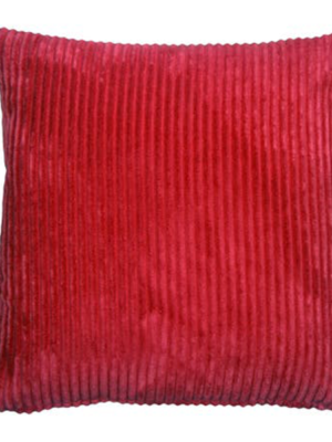 Red Corduroy Pillow