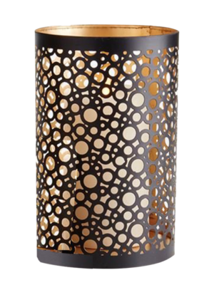 Black & Gold Bubble Hurricane - Large