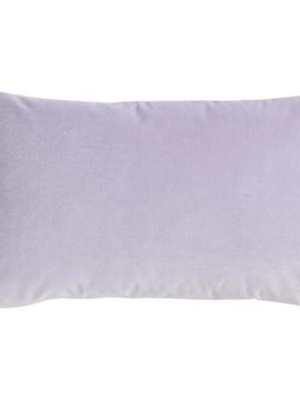 Lavender Velvet Lumbar Pillow