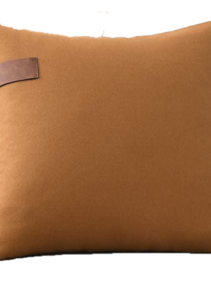 Leather Cognac Mod Pillow