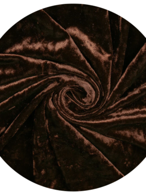 Crushed Velvet Drape - Chocolate