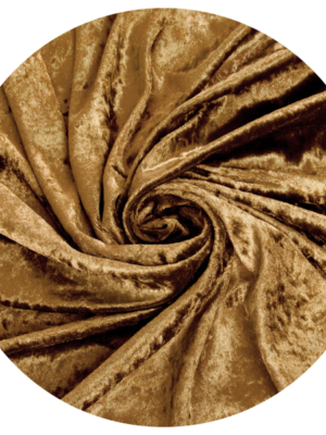 Crushed Velvet Drape - Gold