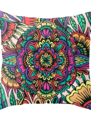 Electric Mandala Pillow