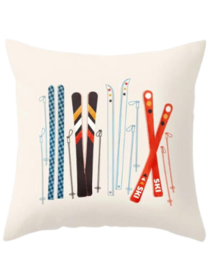 Retro Ski Pillow