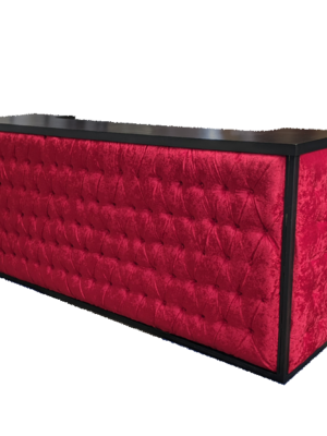 Red Velvet Tufted Bar