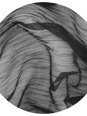 Sheer Drape - Black Crinkle